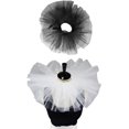 thumbnail image 6 of Clown Tulle Ruffled Collar,Renaissance Victorian Ruffle Collar, Retro Mesh Neck Ruff Ruffle Collar, 6 of 7