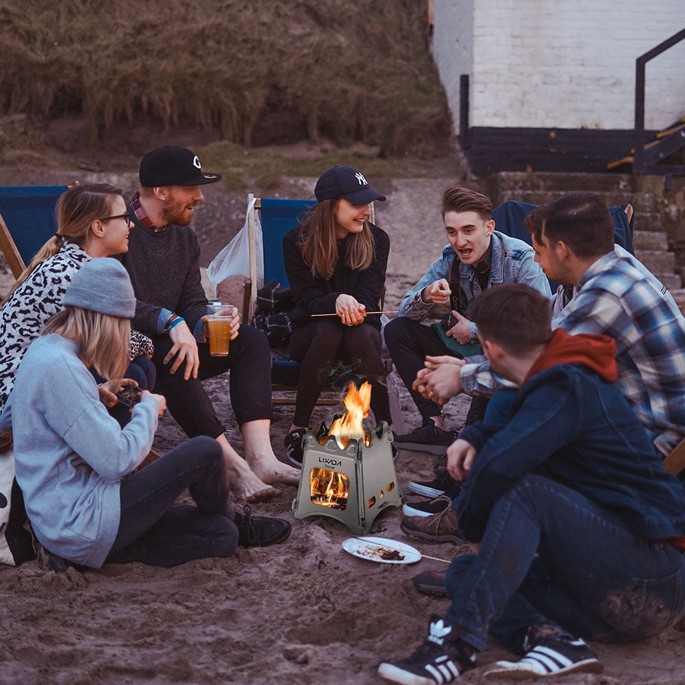 Stove,Wood Stove Picnic Stove With Pouch Stove Portable Wood Rookin With Pouch Stove Camp Stove Picnic Bbq And Rusuo L