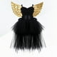 thumbnail image 2 of 1 Set Traje de vestido de tutú de Halloween Juego de vestido de tutú de malla Golden Wing Mesh Fairy Princess Conjunto de falda sin mangas para niñas Fiesta de Halloween Cosplay Tamaño 2, 2 of 6