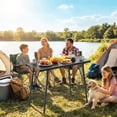 thumbnail image 2 of Outsunny Picnic Table Folding with Removable Plates for Outdoor, 2 of 10