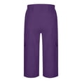 thumbnail image 7 of Sawvnm Cargo Pants Women Plus Size Drawstring Casual Solid Elastic Waist Pocket Loose Pants Gifts for Women Pnats for Women, 7 of 7