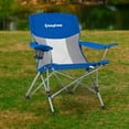 thumbnail image 2 of KingCamp Mesh Oversized Outdoor Camping Lounge Chair with Cupholder, Blue/Grey, 2 of 12
