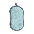 thumbnail image 1 of 4 Pcs Kitchen Dish Cloth Nonstick Oil Scouring Pad Oil Cleaning Cloth Washing Cloth Double Sided Kitchen Sponge Cleaning Cloth, Blue, 1 of 8