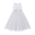 thumbnail image 1 of FYDUU Robe d'Été Élégante Sans Manches pour Filles, Robe Formelle en Tulle pour Fêtes d'Anniversaire, Robe Décontractée pour Filles, Robe Hawaïenne, 1 of 4