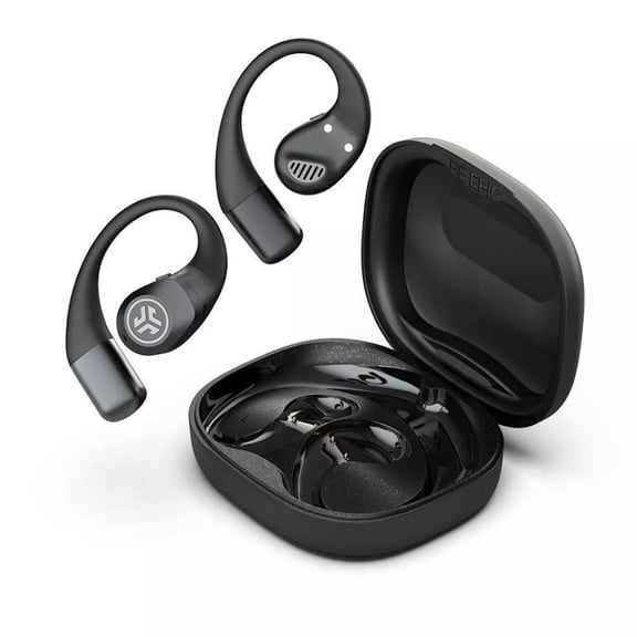 Restored JLab Epic Open Sport Air Conduction Wireless Earbuds Black (Refurbished)