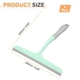 thumbnail image 2 of Uxcell Shower Squeegee 9.6 Inch Length Water Blade Cleaner Tool Household Mirror Squeegee with Hole for Windshield Window Cleaning Glass Door, Green, 2 of 7