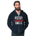 thumbnail image 4 of Terrible Brother Awesome Uncle Men Big & Tall Zip Hoodie Brisco Brands 2X, 4 of 6