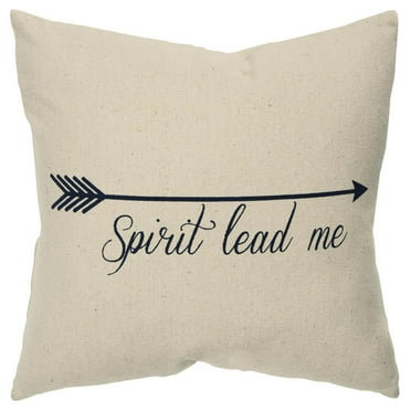 Rizzy Home Sentiment 20" x 20" Poly Pillow with Cotton Canvas Cover-Natural