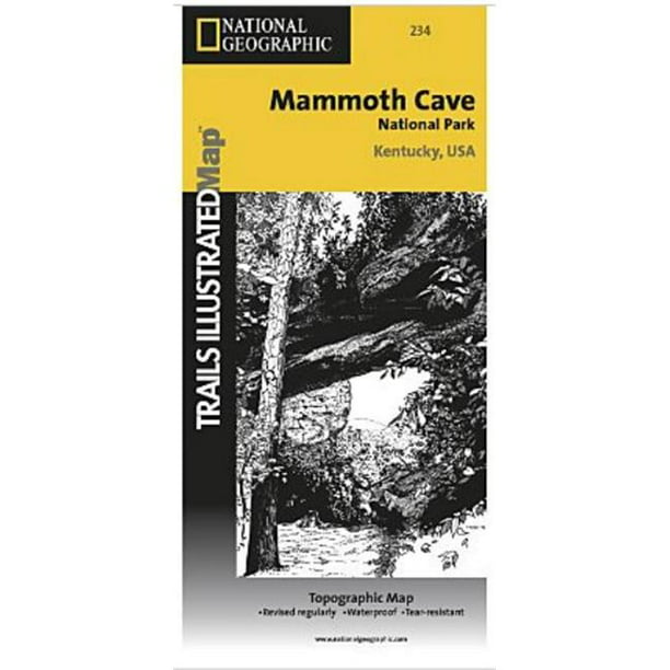 National Geographic TI00000234 Carte de la Grotte de Mammouth Parc National - Kentucky