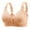 Beige, variant on Seamless Bralettes for Women Front Close Wireless Bras Smoothing Padded Bralette, Comfortable Snap Closing Bras Light Yellow,40