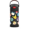 thumbnail image 1 of Bouteille isolée à pression de 12 Oz avec paille Funtainer de Thermos, Pokémon, 1 of 5