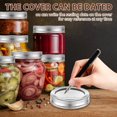 thumbnail image 4 of HLONK 30Pcs Canning Jar Lids with Rings Good Sealing Canning Lids Practical Mason Jar Lids Metal Jar Lids Jar Canning Lids with Date Line for Mason Jar Canning Food Spices, 4 of 10