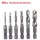 thumbnail image 1 of Juego de brocas para grifo, vástago hexagonal chapado en titanio, broca de rosca HSS, máquina de tornillo, grifo compuesto M3 M4 M5 M6 M8 M10, herramientas manuales, 6 uds., 1 of 5