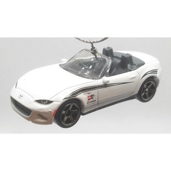 Christmas Ornament for 2015 Mazda MX-5 Miata White Black
