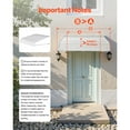 thumbnail image 4 of KFFKFF Aluminum Awning 40 x 42 in, Sturdy Window and Door Canopy, Lightweight and Durable Aluminum Exterior Cover for Protection Against Rain, Snow, and Sunlight at Entrances, Windows, Patios, 4 of 9
