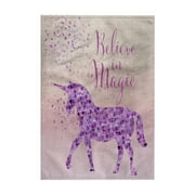 3dRose, Glittering Unicorn And Test Believe In Magic, 15x22 Hand Towel