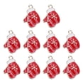 thumbnail image 1 of 10 piezas de hermosos dijes para hacer pulseras, bisutería, pendientes, accesorios de joyería, colgantes de esmalte navideños., 1 of 7