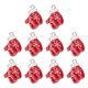 thumbnail image 1 of 10 piezas de hermosos dijes para hacer pulseras, bisutería, pendientes, accesorios de joyería, colgantes de esmalte navideños., 1 of 7