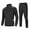 Black, variant on Mens Athletic Sweat Suits Men's Tracksuits Sweatsuits for Men Set Track Suits 2 Piece Casual Athletic Jogging Warm Up Full Zip Sweat Suits (Yellow,XXL)