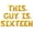 Gold, variant on Letter Balloons - THIS GUY IS SIXTEEN 16" Inch Alphabet Letters Foil Mylar Balloon 16th Birthday Party Banner (Green)