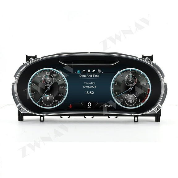 ZWNAV 12.3 inch car LCD digital instrument panel instrument cluster speedometer suitable for Bentley Flying Spur/Continental GT 2012-2017 LCD Instrument Cluster