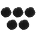 thumbnail image 2 of 5 Pcs Mini Microphone Lavalier Cravate Clip Portable Microfono Coupe-Vent Housse de Chandail (Noir), 2 of 8