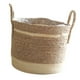 thumbnail image 2 of Cesta tejida para macetas, cesta de almacenamiento, adorno decorativo para el hogar con acabado impermeable Estilo C, 2 of 9