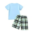 thumbnail image 4 of Pimfylm Toddler Baby Boy Summer Outfit,Designer Pants for Kids Baby Boys Clothes Baby Outfits Shirts Sets Toddler Kids Boy 2025 Casual Cartoon Pattern Short Sleeved Shorts Set, 4 of 9