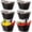 Black, variant on 6 Pcs Plastic Ice Buckets Bulk with Handles 4.5L Oval Storage Tub Large Capacity Ice Drink Bucket for Summer Party Bar Wine Beer Champagne Beverage Bottle Cooler(4.5 L,Multicolor)