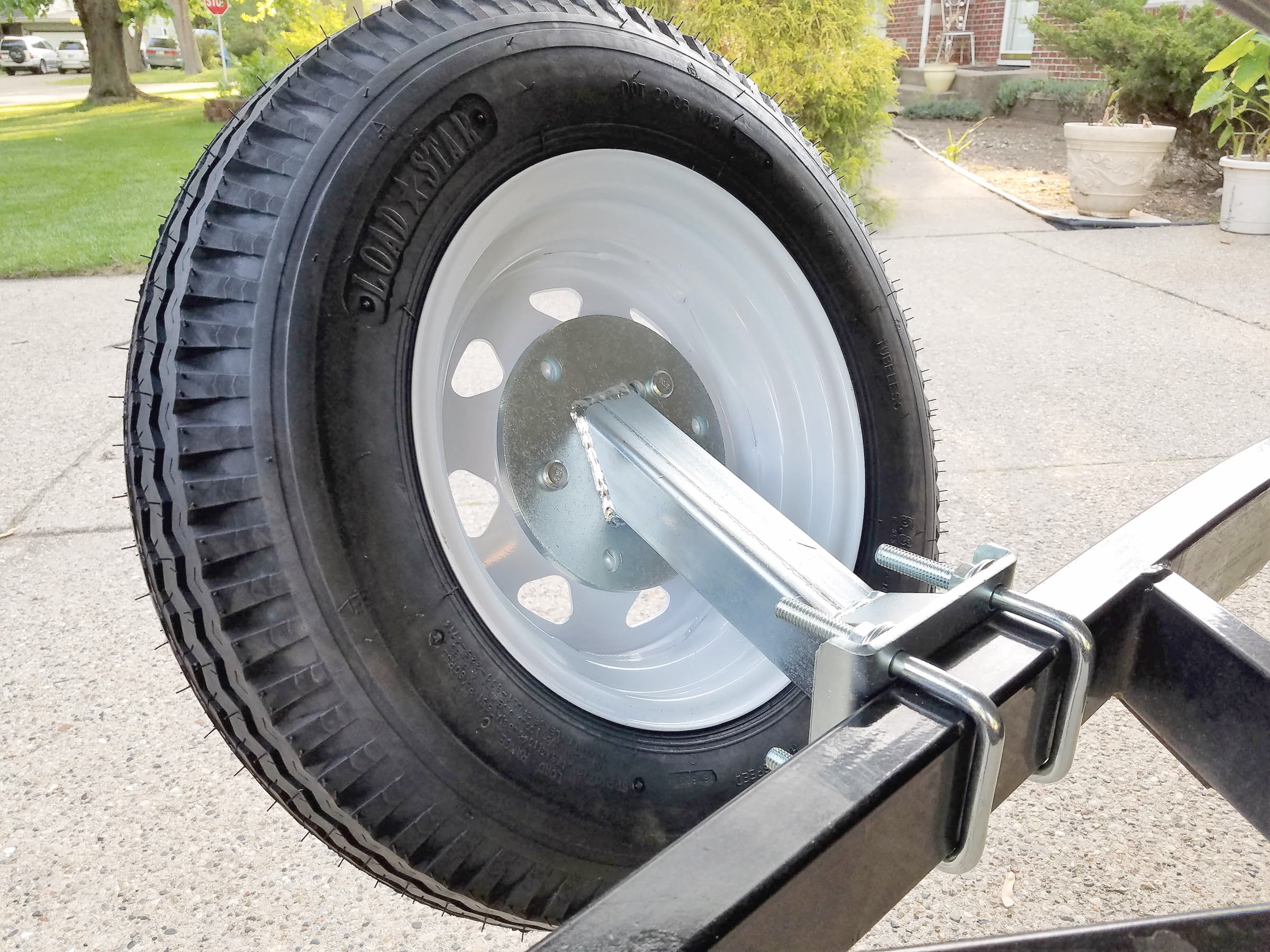 Spare Tire Carrier Boat Trailer Travel Utility Cargo Wheel Rim High Mount RV NEW 