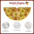 thumbnail image 3 of Sikiie Sunflowers1 Nativity Christmas Tree Skirt, Jesus Christian Winter Holiday Tree Mat Decoration(30-48IN)30", 3 of 6