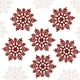 thumbnail image 1 of 24 piezas de adornos de copos de nieve de Navidad de plástico con copos de nieve brillantes para decoración de ventanas de Navidad Adepaton LKX-2037-2, 1 of 8