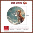 thumbnail image 2 of Sikiie Starry Sky Cloud Fox Nativity Christmas Tree Skirt, Jesus Christian Winter Holiday Tree Mat Decoration(30-48IN), 2 of 6