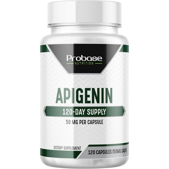 Ultimate Apigenin Capsules 50mg - Non-GMO, Vegan, Gluten Free - 4 Month Supply - Herbal Relaxation Support Formula