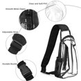 thumbnail image 3 of Dsseng Clear Sling Bag   Stadium Approved Clear PVC Chest Bag with Adjustable Strap   Waterproof Clear Crossbody Daypack, 3 of 6