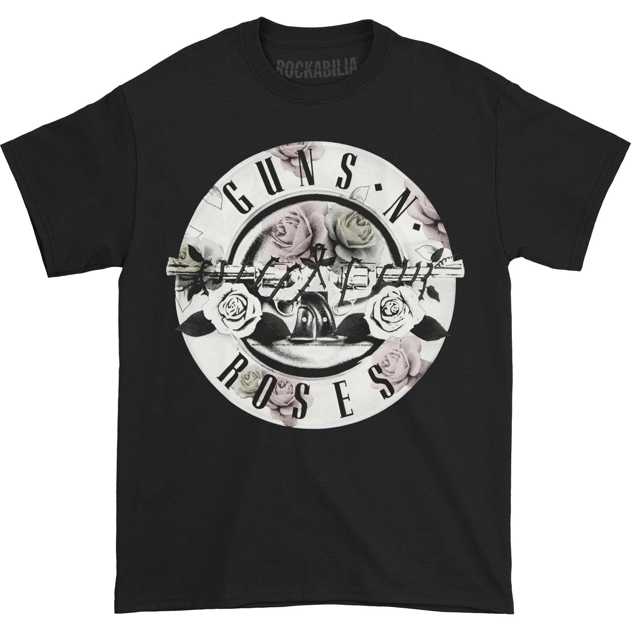 Guns N' Roses - Guns N Roses Men's Floral Fill Bullet T-shirt Black ...