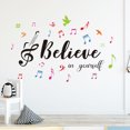 thumbnail image 4 of Moyic Nota Musical pegatinas de pared manualidades DIY arte Mural decoración del hogar calcomanías papel pintado telón de fondo cartel Decoración del hogar, 4 of 6