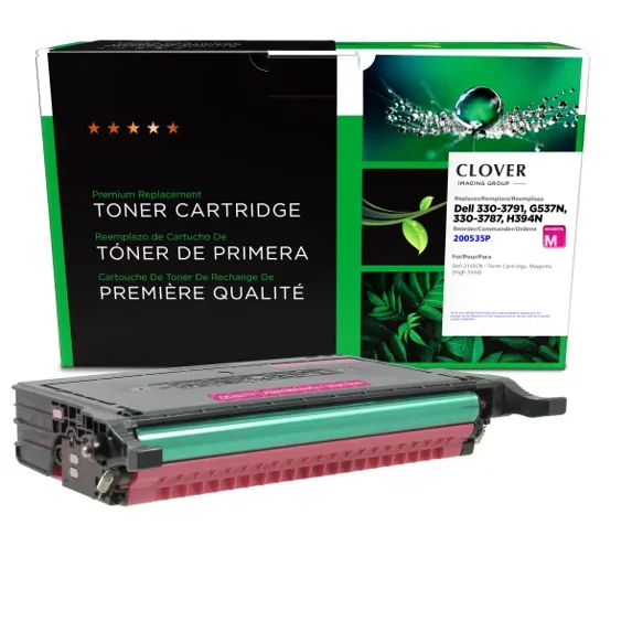 Remanufactured Clover Imaging High Yield Magenta Toner Cartridge compatible with Dell 2145