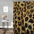 thumbnail image 2 of BCIIG Leopard Print Bathroom Decor Set with Hooks, Colorful Luxurious Graphic Print Polyester Fabric Fashion Shower Curtain, Waterproof Washable Curtain with Hooks 69x72, 2 of 7