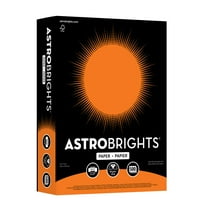 Astrobrights Colored Paper, 8.5" x 11", 24 lb/89 gsm, Cosmic Orange, 500 Sheets (21658-01)