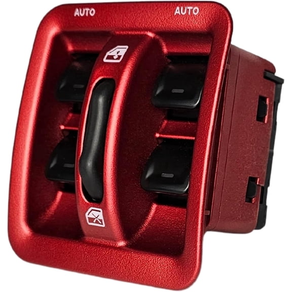 2011-2017 Jeep Wrangler Window Master Switch & Red Bezel Set