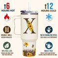 thumbnail image 3 of Vaso SUFAVN con diseño de girasoles con monograma, 1,2 L, para mujer, 3 of 7