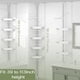 thumbnail image 3 of Barra de tensión Shower Caddy Corner ALLZONE resistente a la corrosión, color blanco, 3 of 6