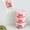 Pink, variant on Mini Plastic Food Storage Container with Lid Transparent Square Box for Snacks Portioning Microwave Safe
