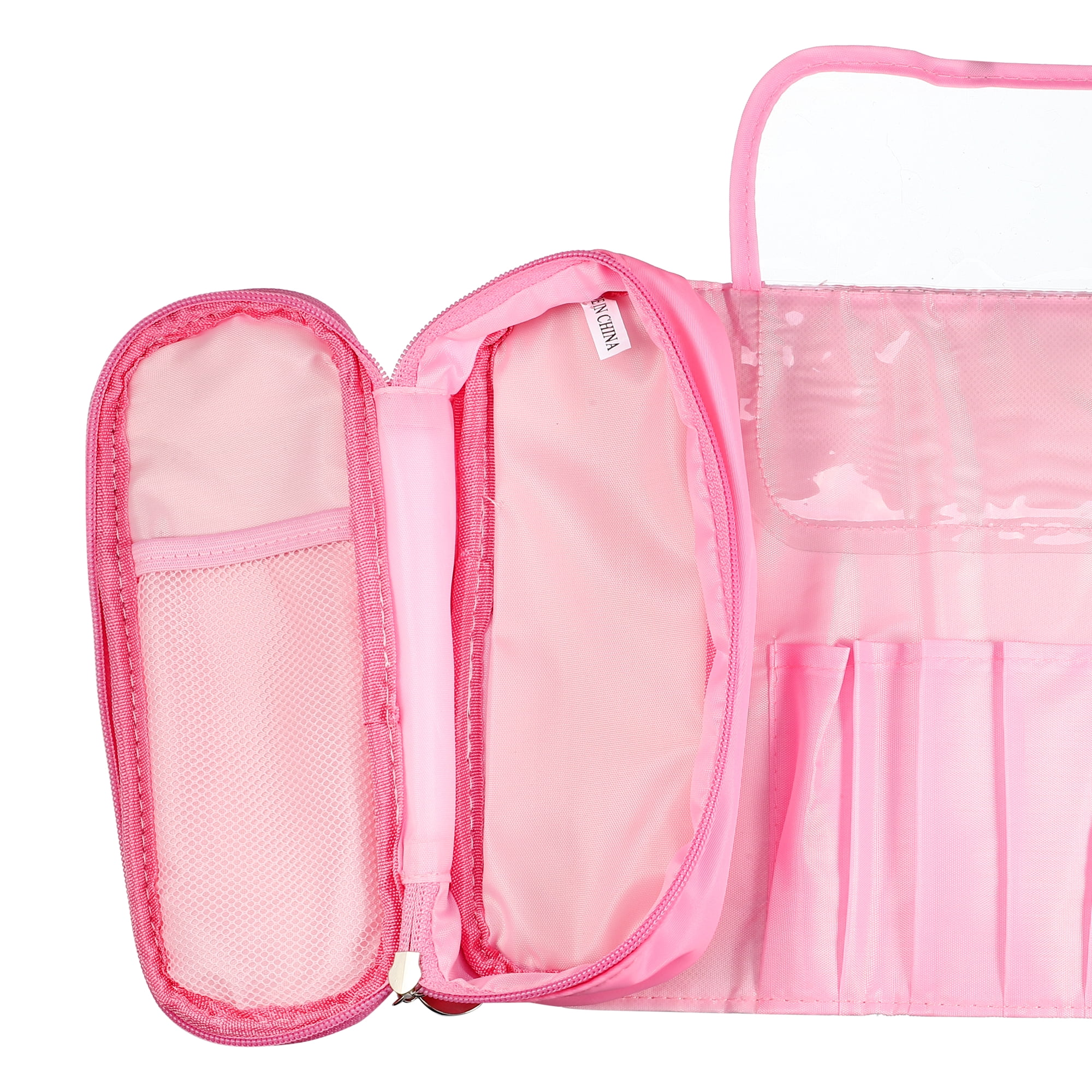 Unique Bargains 1Pc Travel Makeup Bag Cosmetics Storage Bag Portable Waterproof Pink