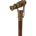 thumbnail image 6 of Indian Nautical Instruments Telescope Walking Stick Antique Finish Costume Wooden Cane Foldable Rosewood Stick Steampunk Style, 6 of 6