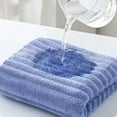 thumbnail image 4 of Nvzi Coral Fleece Towel Set of 6, Light Grey Stripe Towels - 11.81x23.62in (30x60cm) Soft & Comfortable Coral Velvet with Strong Water Uptake, Ideal for Face Washing, Bath & Gifting​, 4 of 4