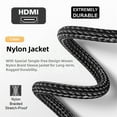 thumbnail image 3 of CY HDMI 2.1 UHD 8K Extension Cable Male to Female Ultra-HD 8K 60hz 4K 120hz Cable 48Gbs with Audio 3D HDMI Cord, 3 of 9