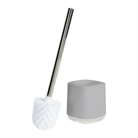Bath Bliss Luxury Plastic Toilet Brush Holder in Gray