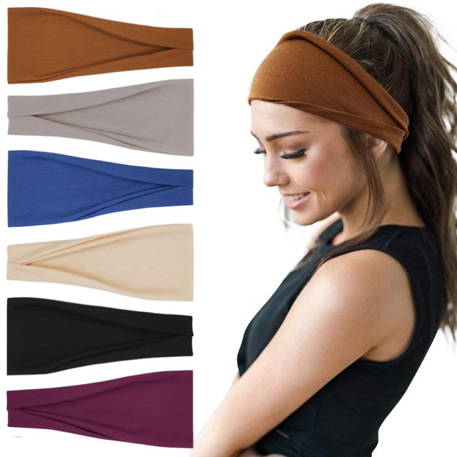 Diademas YONUF Fashion para mujer, yoga, entrenamiento, paquete de 6